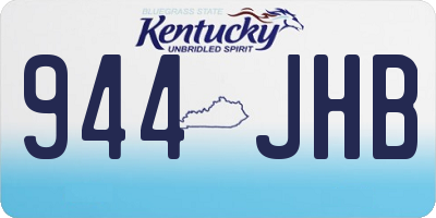 KY license plate 944JHB