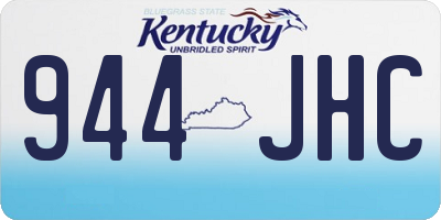 KY license plate 944JHC