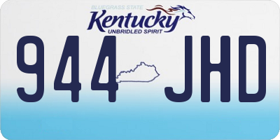KY license plate 944JHD