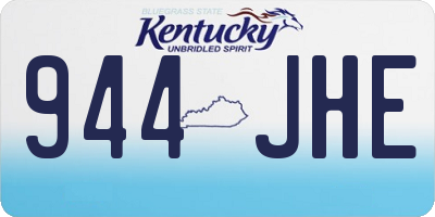 KY license plate 944JHE