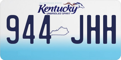 KY license plate 944JHH