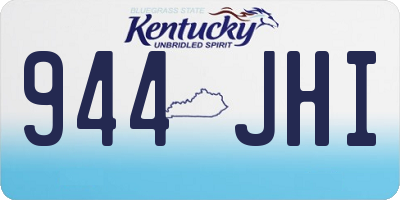 KY license plate 944JHI