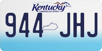 KY license plate 944JHJ
