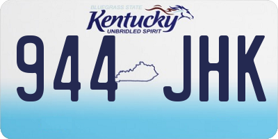 KY license plate 944JHK