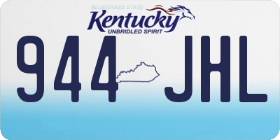 KY license plate 944JHL