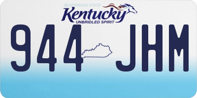 KY license plate 944JHM