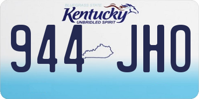 KY license plate 944JHO