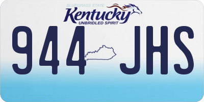 KY license plate 944JHS