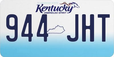 KY license plate 944JHT