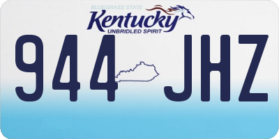 KY license plate 944JHZ