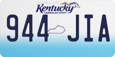 KY license plate 944JIA