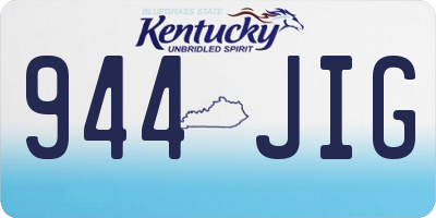 KY license plate 944JIG