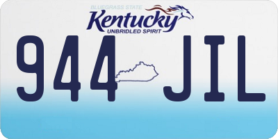 KY license plate 944JIL