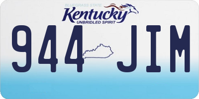 KY license plate 944JIM