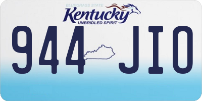 KY license plate 944JIO