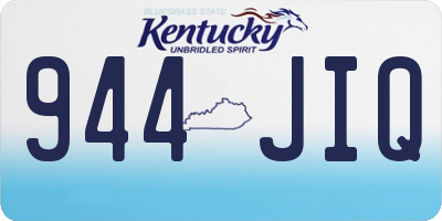 KY license plate 944JIQ