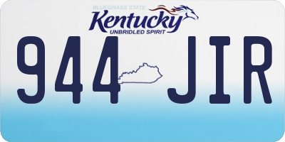 KY license plate 944JIR