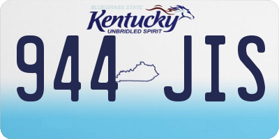 KY license plate 944JIS