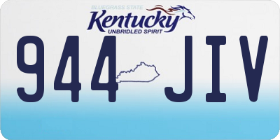 KY license plate 944JIV