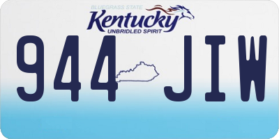 KY license plate 944JIW