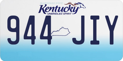 KY license plate 944JIY