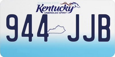 KY license plate 944JJB