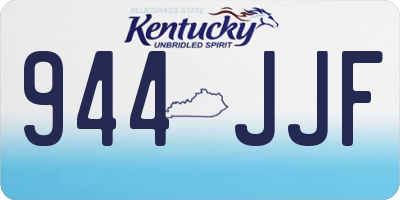 KY license plate 944JJF