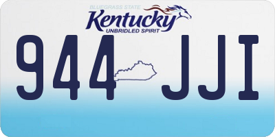 KY license plate 944JJI