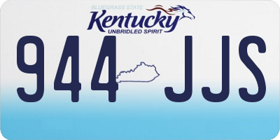 KY license plate 944JJS