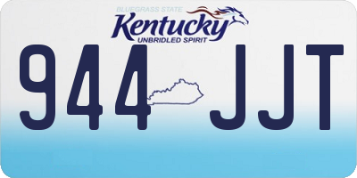 KY license plate 944JJT