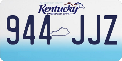 KY license plate 944JJZ