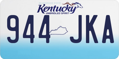 KY license plate 944JKA