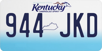 KY license plate 944JKD