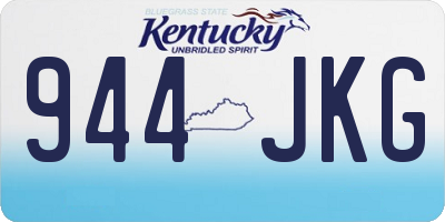 KY license plate 944JKG