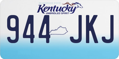 KY license plate 944JKJ