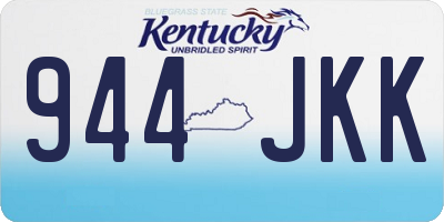KY license plate 944JKK