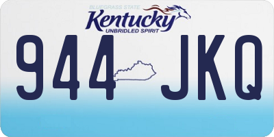 KY license plate 944JKQ