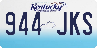 KY license plate 944JKS