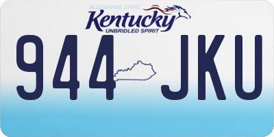 KY license plate 944JKU