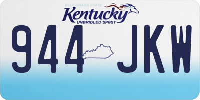 KY license plate 944JKW