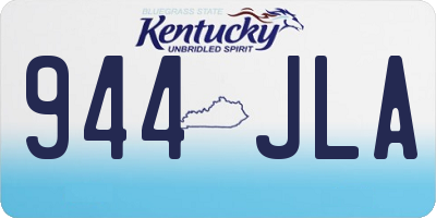 KY license plate 944JLA
