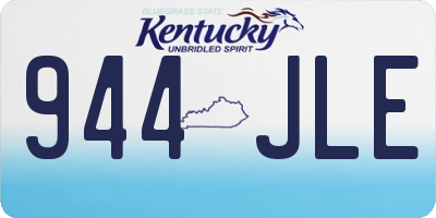 KY license plate 944JLE