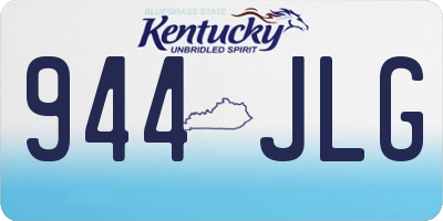 KY license plate 944JLG