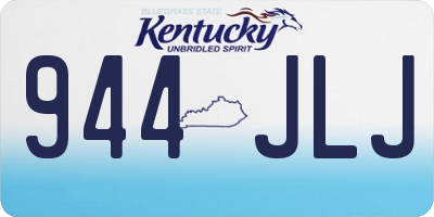 KY license plate 944JLJ