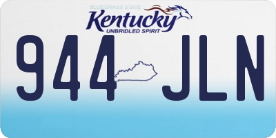 KY license plate 944JLN