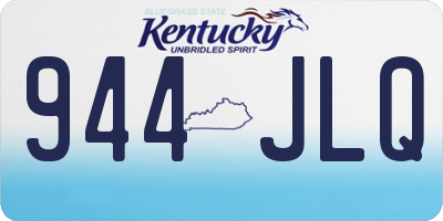 KY license plate 944JLQ