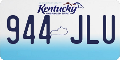 KY license plate 944JLU