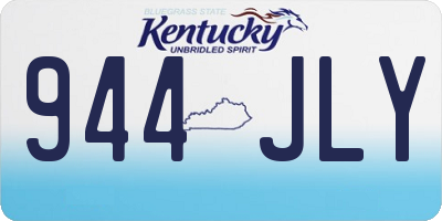 KY license plate 944JLY