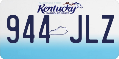 KY license plate 944JLZ