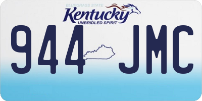 KY license plate 944JMC
